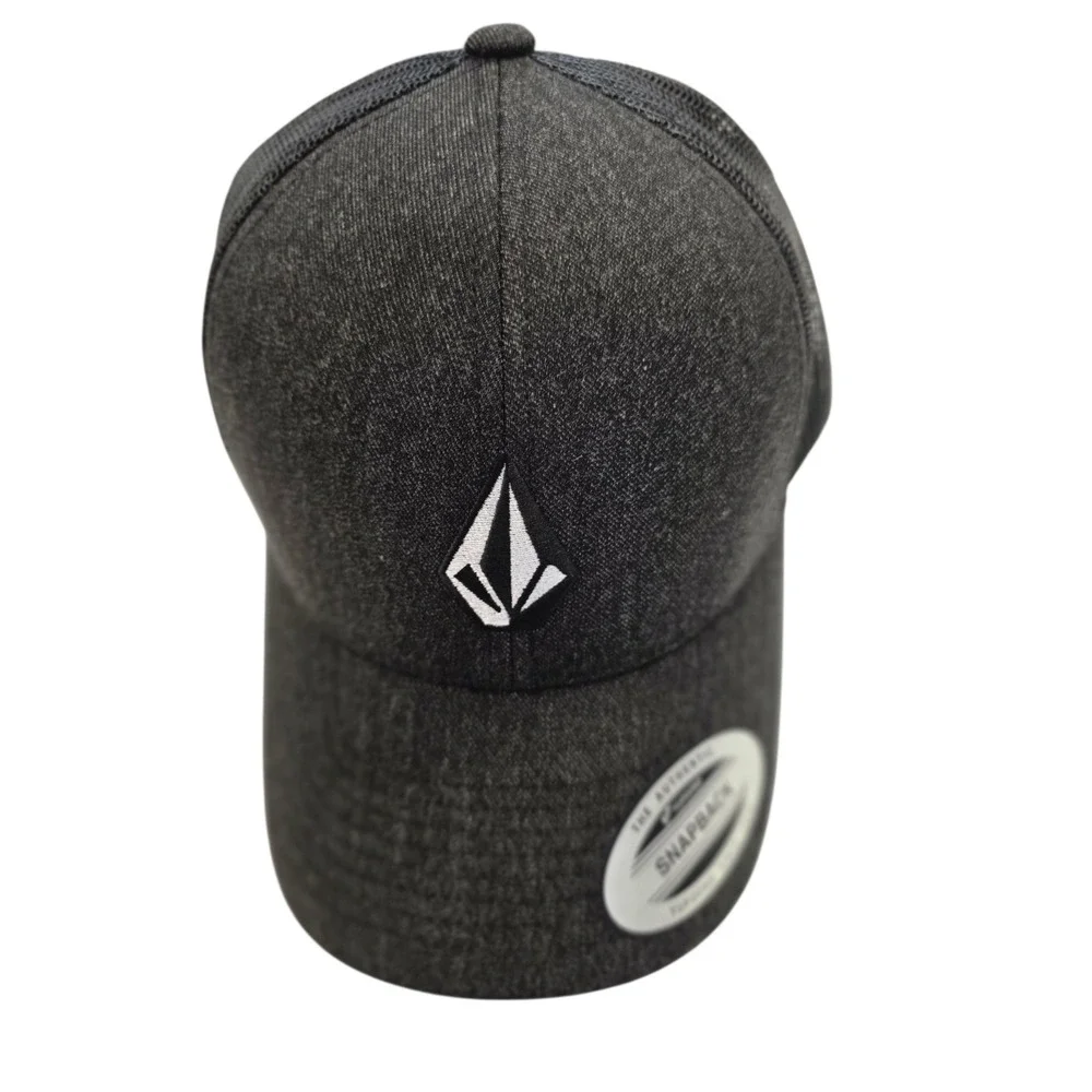 NWT Volcom Snapback Golf Baseball Hat Cap Charcoal Black One Size